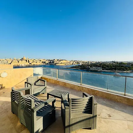 Apartment Valletta View With Mspa Jacuzzi On Terrace & Seaview Penthouse *