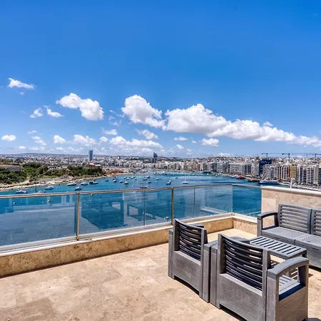Panoramic & Jacuzzi Sliema Penthouse Апартаменты Gzira