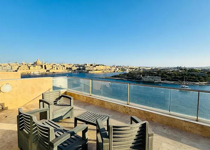 Apartment Valletta View With Mspa Jacuzzi On Terrace & Seaview Penthouse *